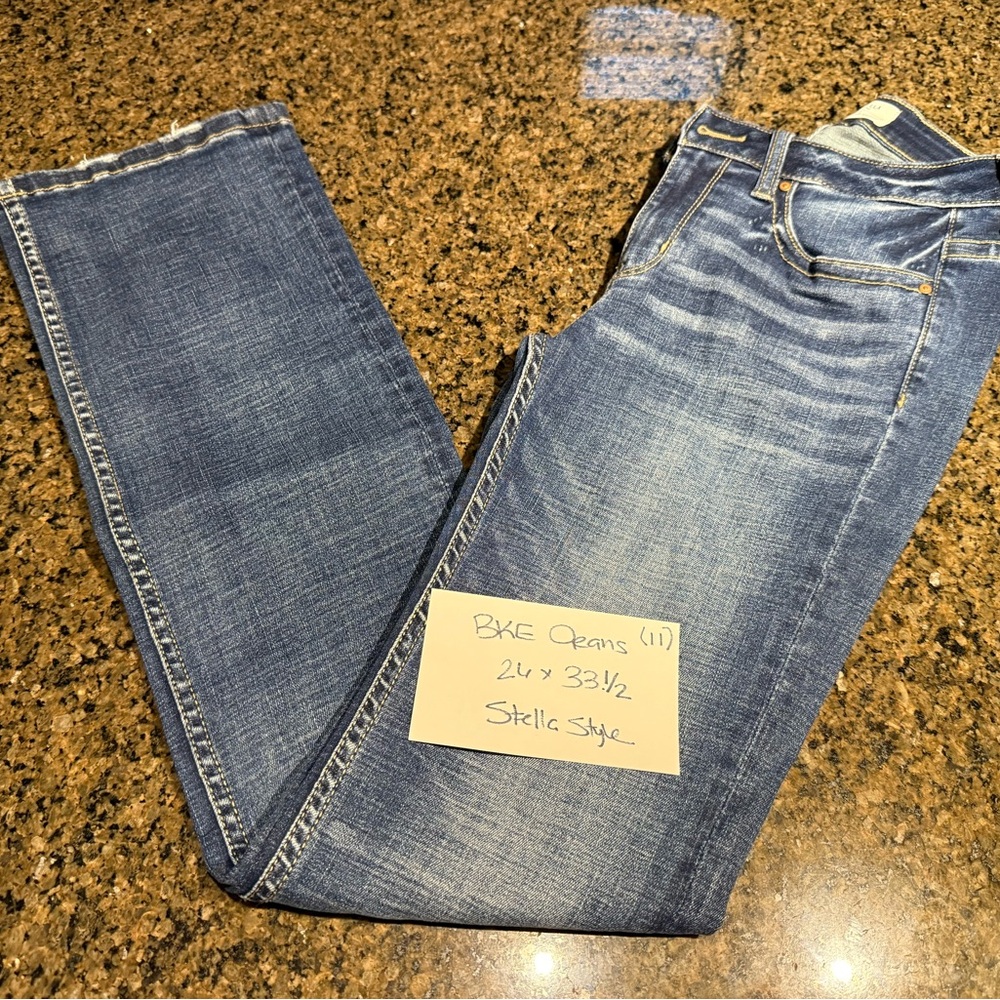 BKE Women's Boot Cut Jeans - Blue